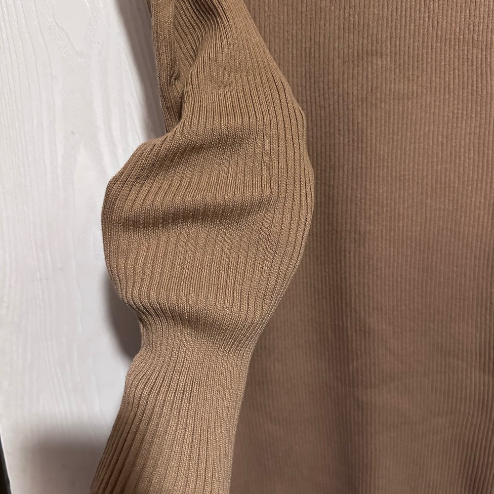 Women ribbed long sleeve dress with high neck slim knitted midi dress!!!